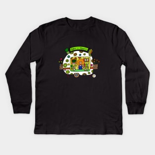 Flower power caravan! Kids Long Sleeve T-Shirt